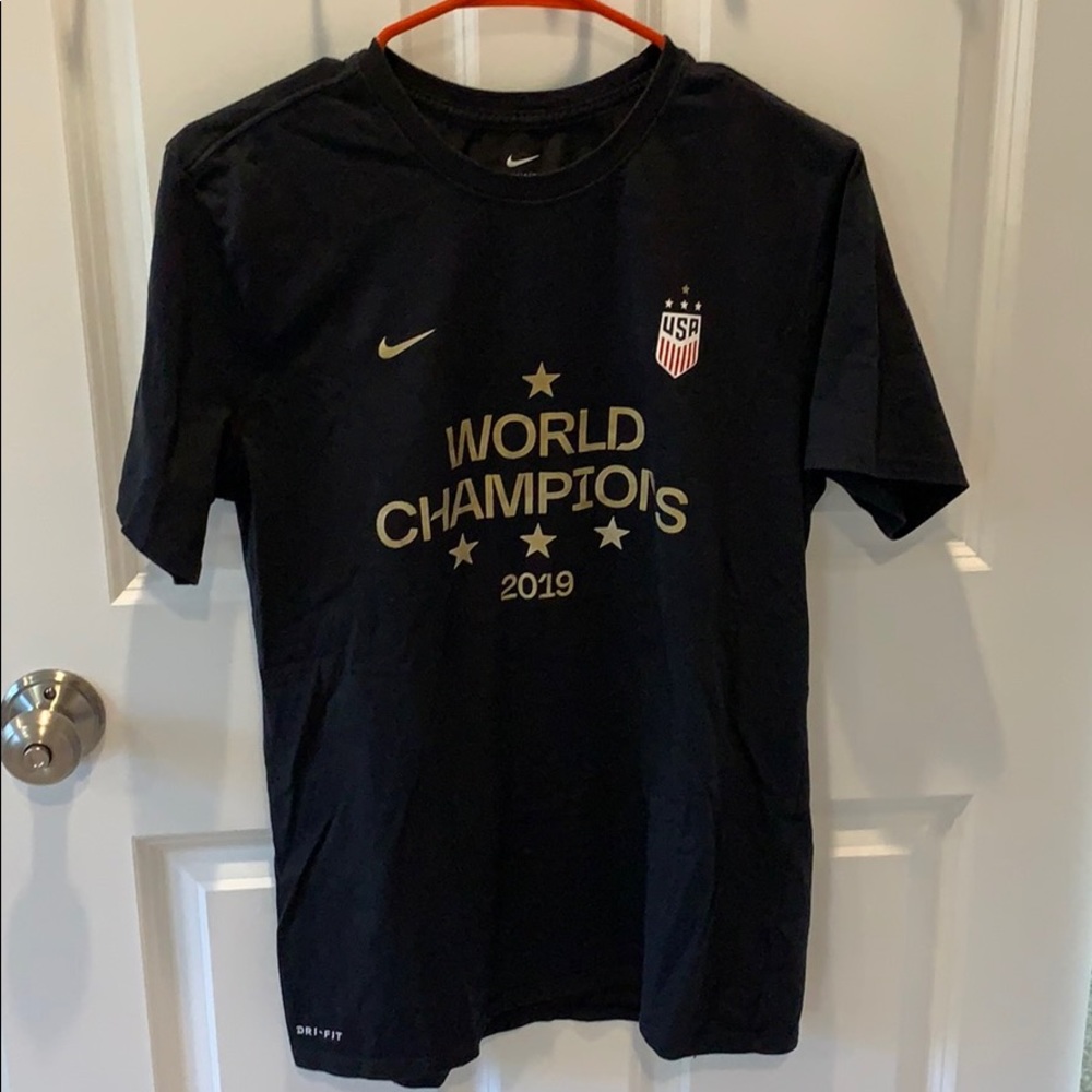 Women's World Cup Black Nike Champions Shirt